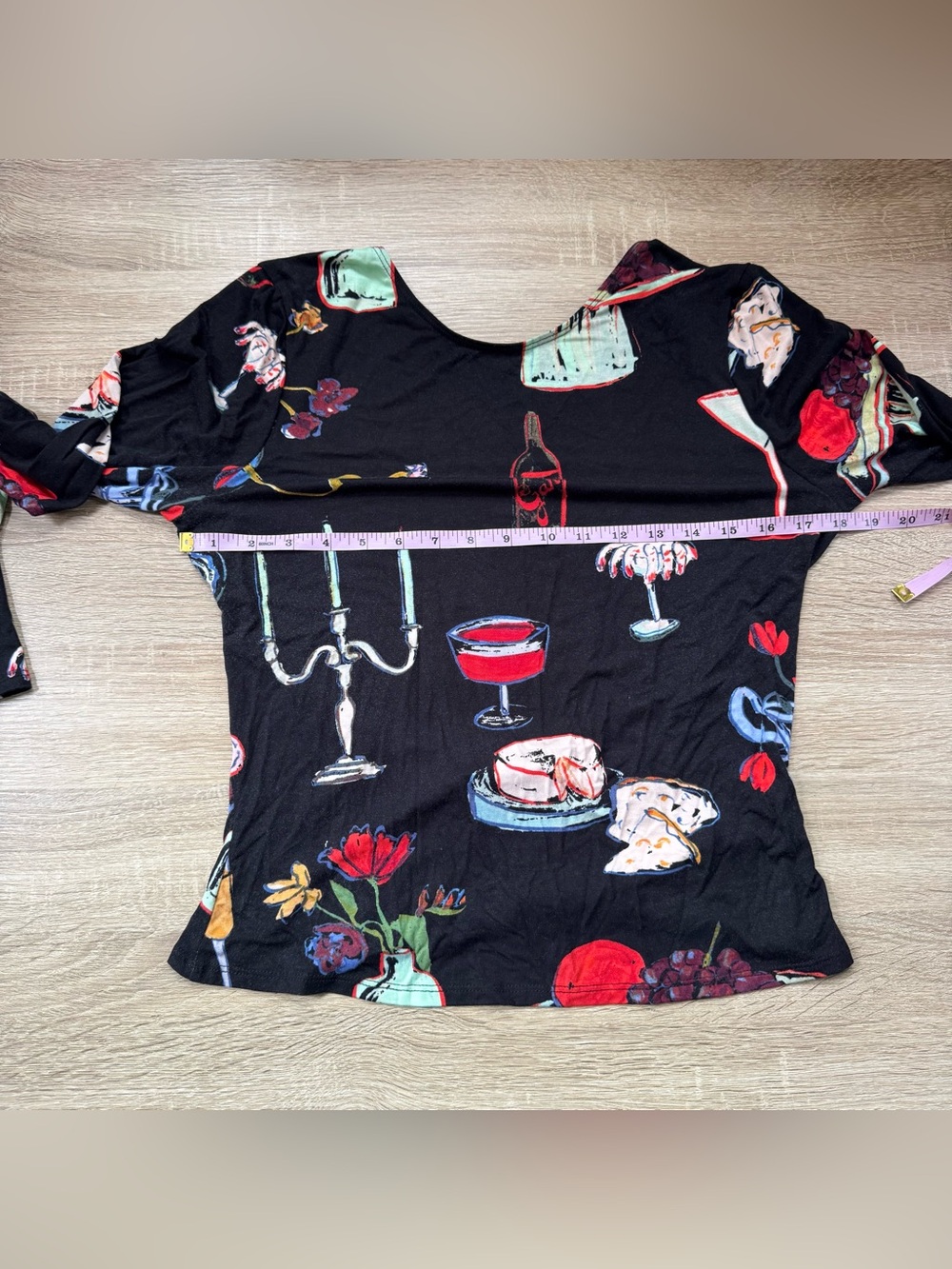 Lisa Says Gah Rowan Top Set The Table Black XL - Picture 5 of 10